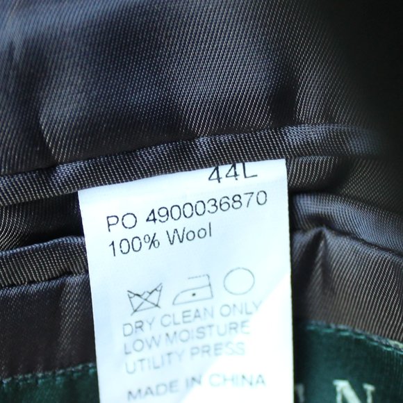 Lauren Ralph Lauren Tweed Blazer 100% Wool Great Cond. Size 44 long - Picture 10 of 11